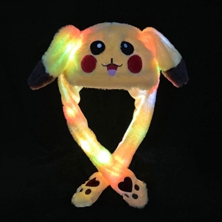 LED pikachu hat med hoppeører 